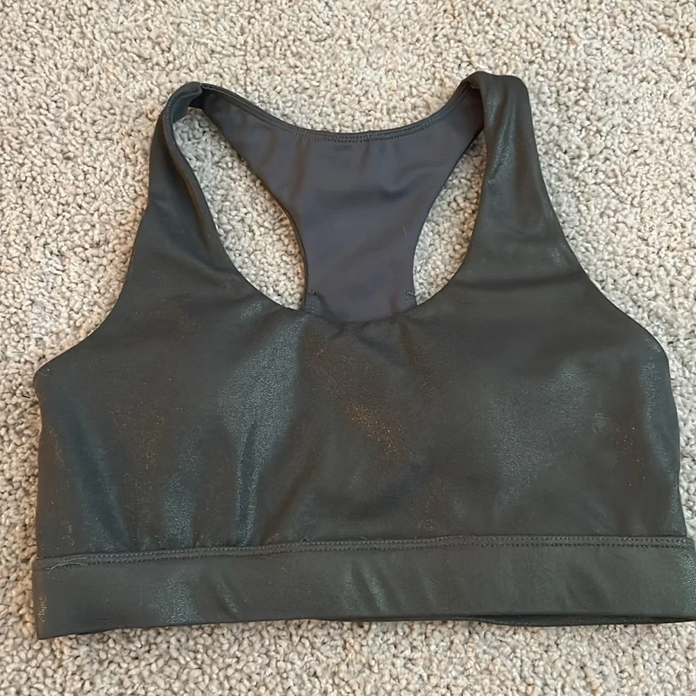 All Fenix Liquid Olive Racerback Sports Bra - Picture 2 of 4